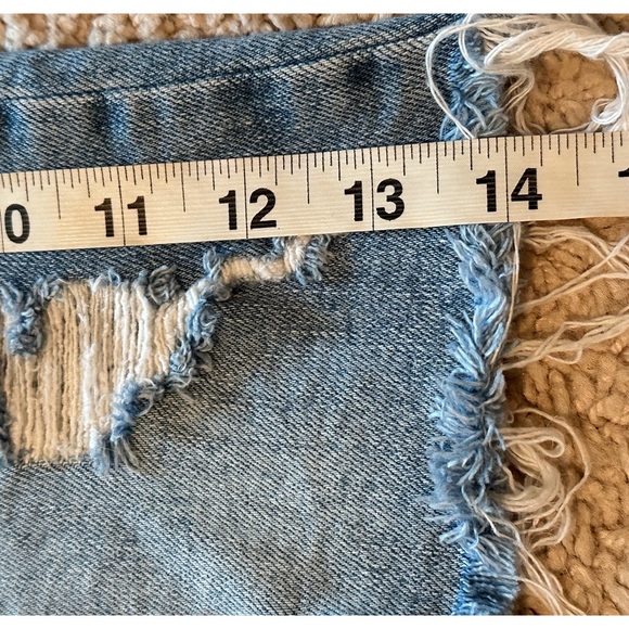 Forever 21 Distressed Denim mini skirt- Small - Picture 8 of 10